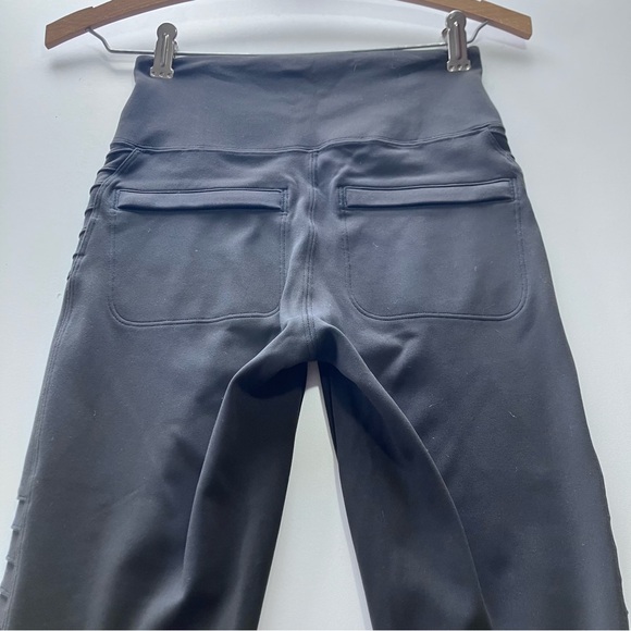 Athleta Delancey Moto Dark Grey Leggings Women’s Size XXS - Picture 7 of 10